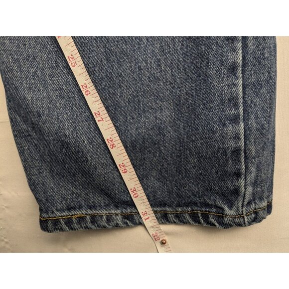 Levis 505 Regular Fit Jeans Mens 40x30 Blue Straight Leg Medium Wash Denim - Picture 5 of 11